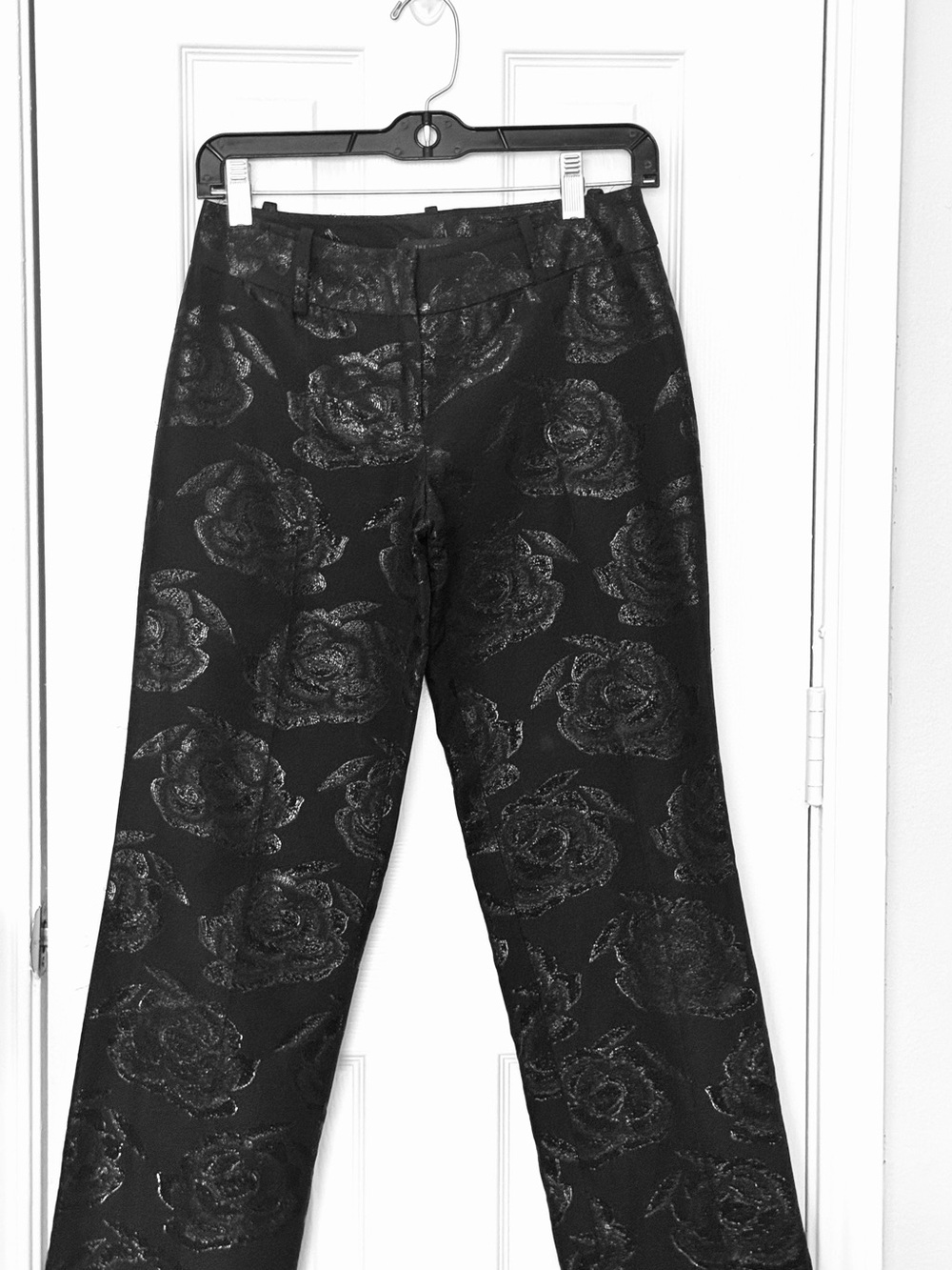 The Limited Low Rise Metallic Brocade Floral Pants, Y2K Whimsigoth